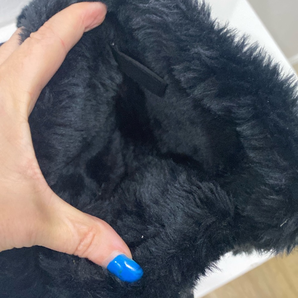 SPORTO WATERPROOF BLACK SUEDE FAUX FUR CUFF WINTER SNOW BOOTS~ Size 8.5 - Picture 13 of 16